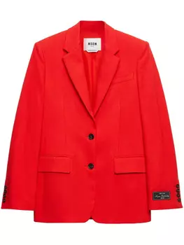 MSGM однобортный пиджак, красный