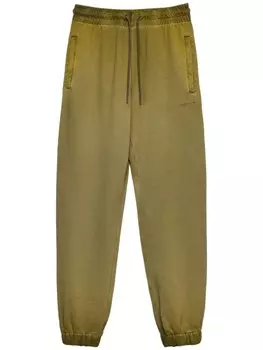 MSGM прямые брюки с кулиской, зеленый