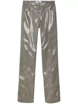 MSGM прямые брюки, серый