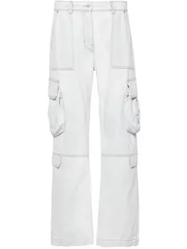 MSGM прямые джинсы средней посадки, синий