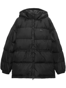 MSGM пуховик на молнии, черный