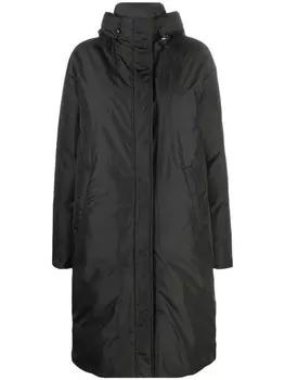 MSGM пуховик оверсайз с капюшоном, черный