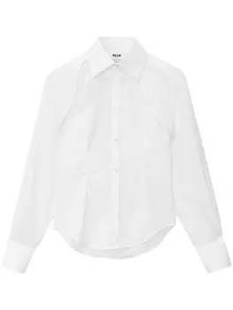 MSGM рубашка со съемными рукавами, белый