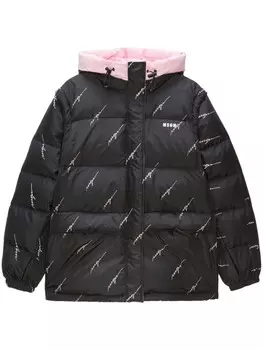 MSGM стеганый пуховик, черный