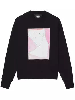 MSGM толстовка с графичным принтом, черный