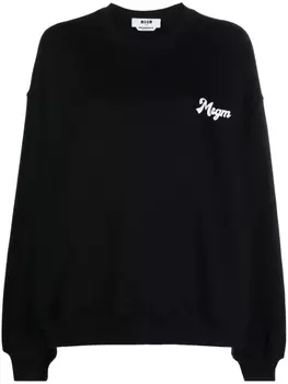 MSGM толстовка с логотипом, черный