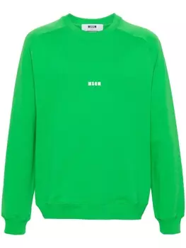 MSGM толстовка с логотипом, зеленый