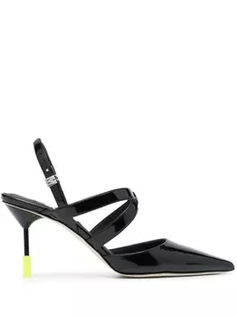 MSGM туфли с заостренным носком, черный