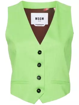 MSGM укороченный жилет, зеленый