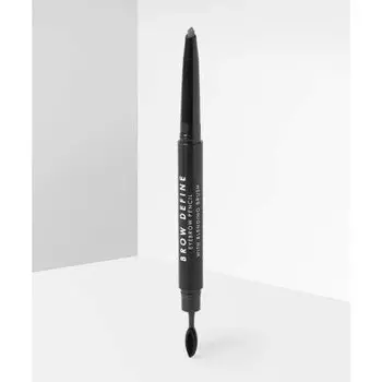 MUA Make Up Academy Brow Define Карандаш для бровей с кисточкой для растушевки серый