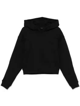 Mugler укороченное худи, черный