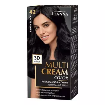 Мульти крем-краска для волос Joanna, цвет 42 ebony black