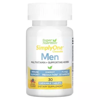 Мультивитамины для мужчин Super Nutrition лесные ягоды, 30 таблеток