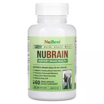 Мультивитамины NuBest Nubrain, 60 капсул