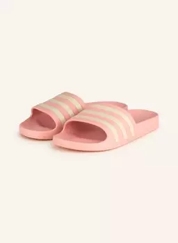 Мюли adilette aqua adidas, розовый/белый