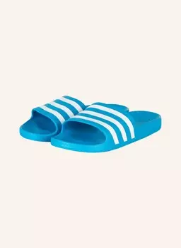 Мюли adilette aqua adidas, светло-голубой/белый