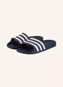 Мюли adilette aqua adidas, темно-синий/белый