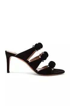 Мюли Alaa Pom Pom Studded, нуар