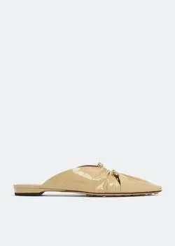 Мюли Bottega Veneta Bunnie Flat, бежевый