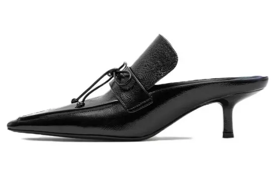 Мюли Burberry с бантом, черный