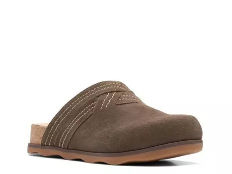 Мюли Cloudsteppers Brynn Glide Clarks, оливково-зеленый