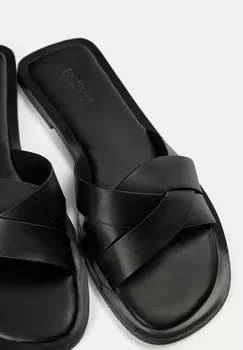 Мюли CRISSCROSS PULL&BEAR, черный