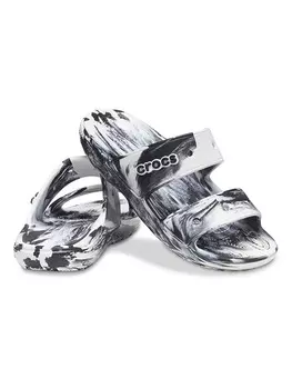 Мюли Crocs, черный/белый