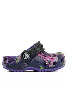 Мюли Crocs, красочный