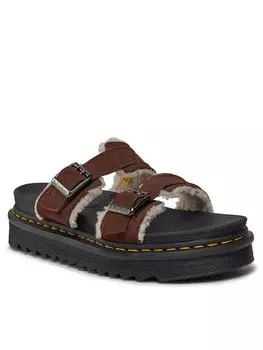 Мюли Dr. Martens, коричневый