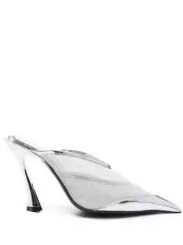 Мюли Fang 95 Mugler, серебяный