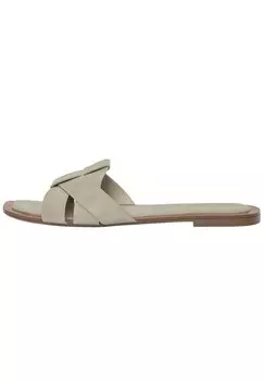 Мюли FLAT PULL&BEAR, серый