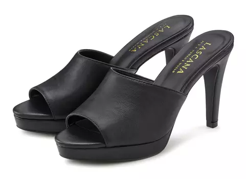 Мюли LASCANA Belle Affaire High Heel Pantolette, черный