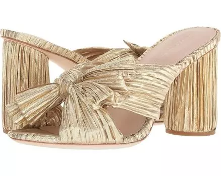 Мюли Loeffler Randall Penny Pleated Knot, цвет Gold Pleated Lame