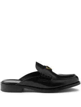 Мюли на каблуке Prada, черный