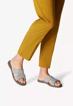 Мюли на плоской подошве Tamaris, цвет silver glam