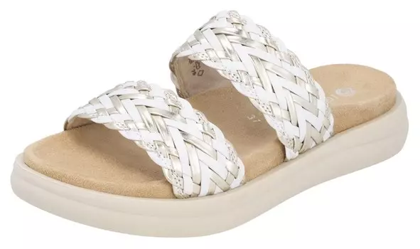 Мюли REMONTE, цвет Gold/White