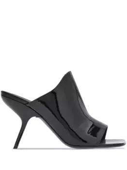 Мюли с открытым носком Ferragamo, черный