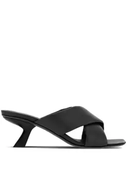 Мюли с перекрестными ремешками Ferragamo, черный