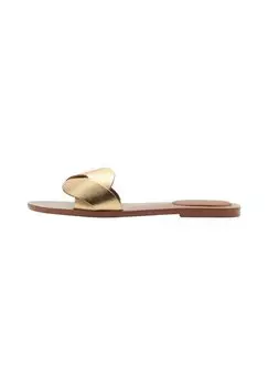 Мюли STRAPS Mango Kids, золотой