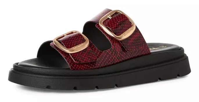Мюли Tamaris, цвет mottled red