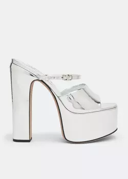 Мюли Valentino Garavani Tan-Go Platform, серебряный