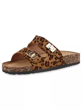 Мюли VAN HILL, цвет leopard