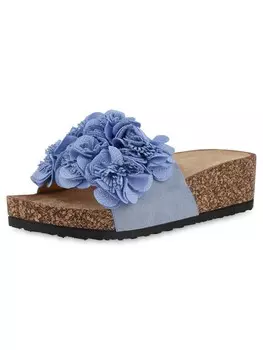 Мюли Van Hill Mules Alice, синий деним
