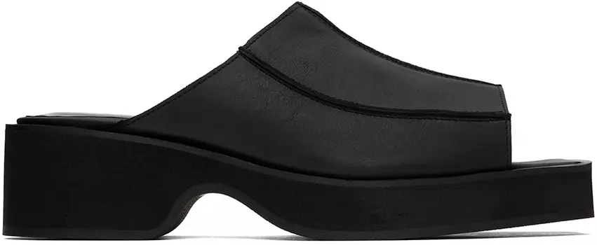Мюли в черной оправе Eckhaus Latta