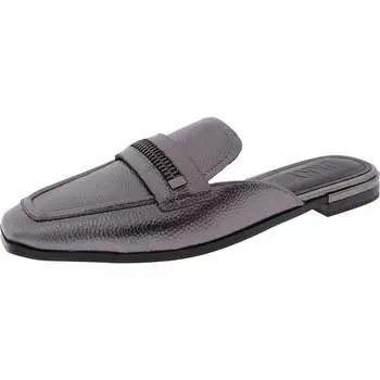Мюли женские кожаные Elin Flat Mule DKNY, цвет gunmetal
