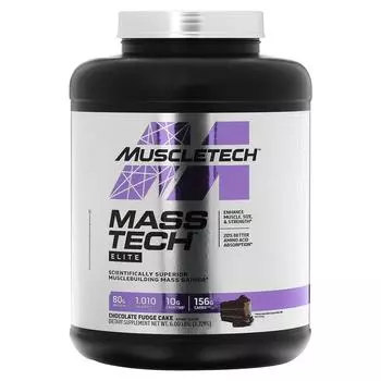 MuscleTech Mass Tech Elite Chocolate Fudge Cake 6 lbs (2.72 kg)