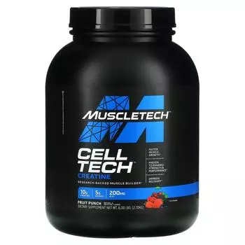Muscletech Performance Series CELL-TECH самая мощная формула с креатином со вкусом фруктового пунша 2,72 кг (6 фунтов)