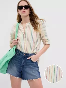 Муслиновая рубашка Gap, мультиколор
