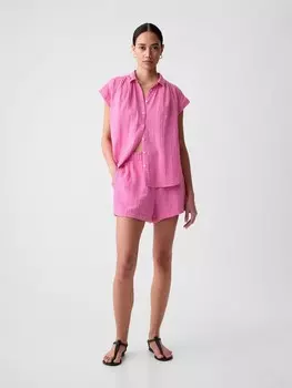 Муслиновые шорты Gap, розовый