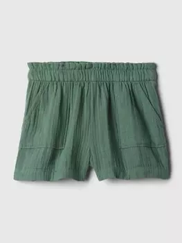 Муслиновые шорты Gap, зеленый